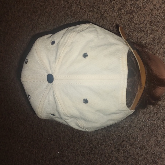 Vtg NCAA Iowa State Cyclones Embroidered Logo Leather Strapback Hat Cap - Picture 5 of 10